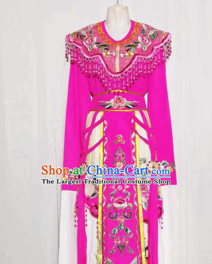 China Beijing Opera Hua Tan Garments Ancient Fairy Princess Clothing Peking Opera Diva Rosy Dress Uniforms