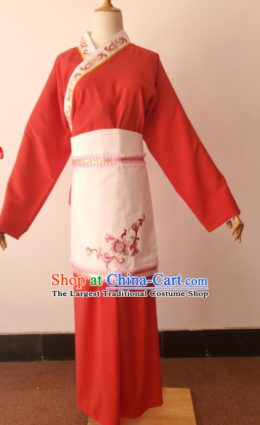 China Huangmei Opera Country Lady Uniforms Ancient Village Woman Clothing Peking Opera Costumes Beijing Opera Civilian Female Dress