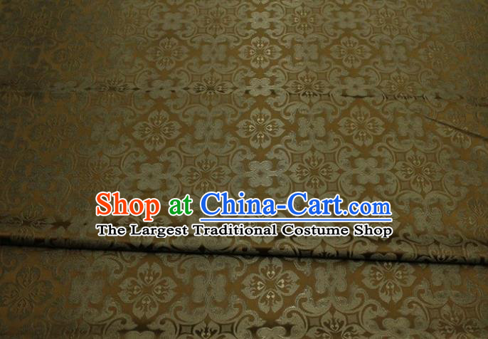 China Tang Suit Jacquard Brassiness Brocade Classical Plum Pattern Satin Damask Cheongsam Tapestry Material Traditional Silk Fabric