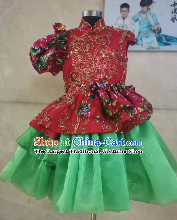 Professional Modern Dance Dress Girl Chorus Garment Children Stage Performance Costume