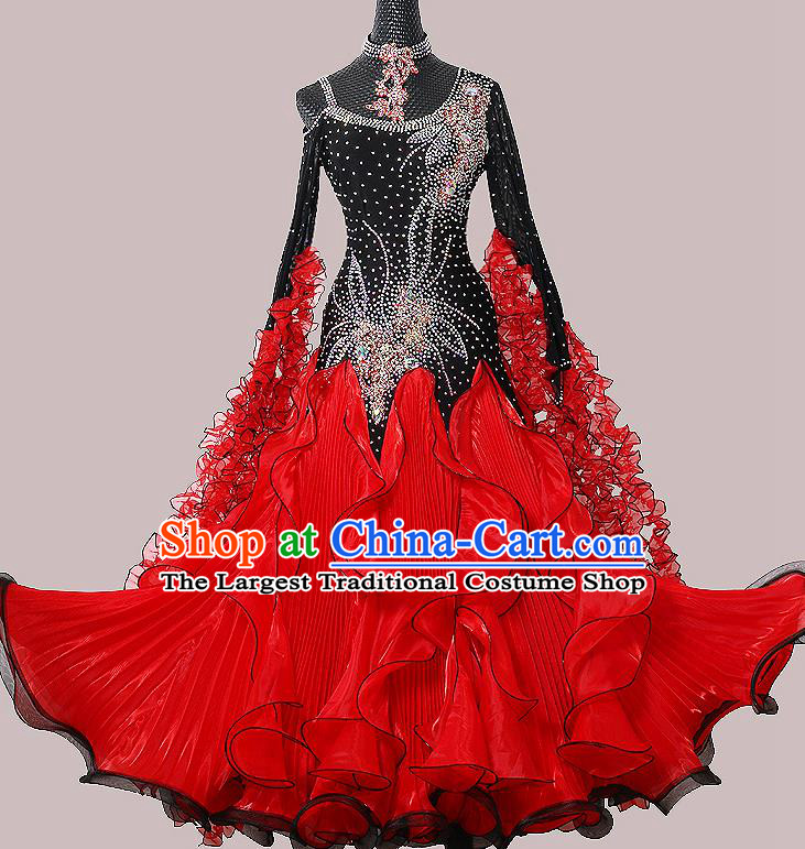 Custom Waltz Competition Costume Modern Dance Fashion International Dance Performance Dress Ballroom Dancing Clothing