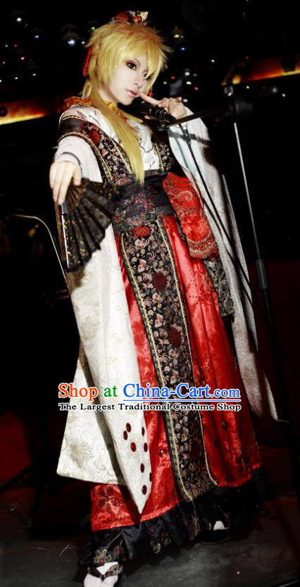 Custom Cosplay Onmyoji Kimono Dress Halloween Fancy Ball Garment Costume Japanese Warrior Clothing