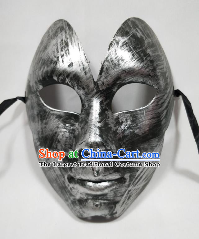 Handmade Halloween Male Headpiece Cosplay Warrior Full Mask Masque Face Accessories Stage Show Decorations