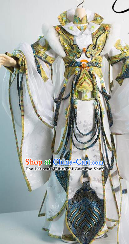 Chinese Cosplay Swordsman Clothing Ancient Royal Highness Uniforms Traditional Puppet Show Emperor Mo Qingchi Garment Costumes