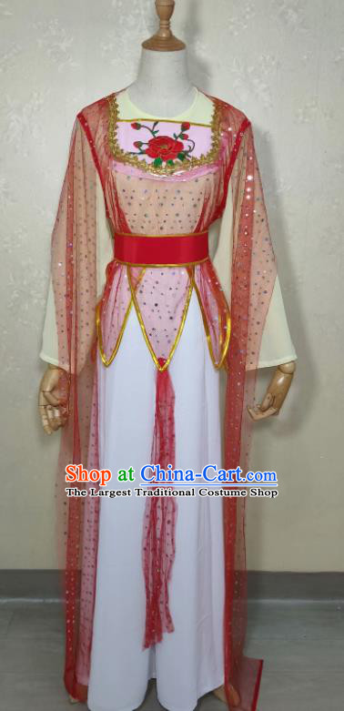 China Peking Opera Diva Costume Ancient Village Girl Clothing Fujian Opera Actress Dress