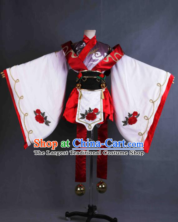 Japan Cosplay Geisha Garment Costumes Ancient Okuni Clothing