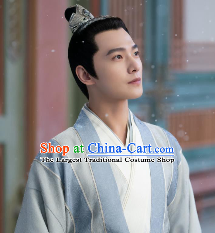 Chinese Ancient Handsome Childe Clothing Wuxia Swordsman Dresses TV Series Qie Shi Tian Xia Yang Yang Garment Costumes