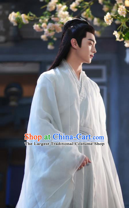 Chinese Xianxia TV Taoist Priest Garments Series Ancient Love Poetry Bai Jue Costumes Ancient Immortal Clothing