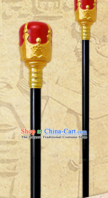 Top Cosplay Prop Halloween Performance Wand King Staff Pharaoh Red Sceptre