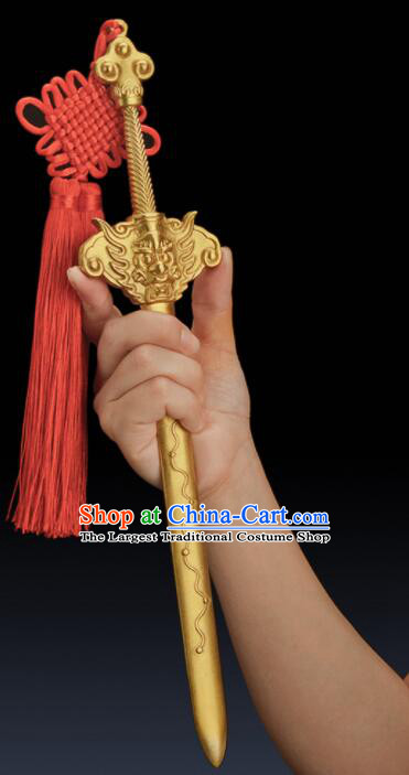 Handmade Brass Sword Traditional Taoism 7 Dipper Star Dagger
