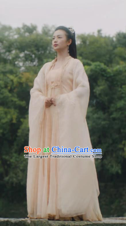 Chinese Queen Clothing TV Series Ancient Love Poetry Bai Feng Ran Dress Ancient Goddess Garment Costume