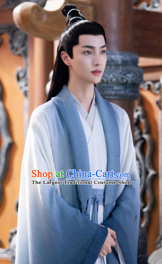 Chinese Ancient Young Childe Garment Costume Scholar Clothing TV Series Ancient Love Poetry Chang Que Apparels