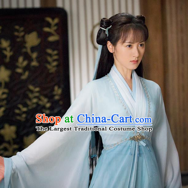 Chinese TV Series Love and Redemption Chu Xuan Ji Costume Ancient Swordswoman Clothing Traditional Wuxia Heroine Garments