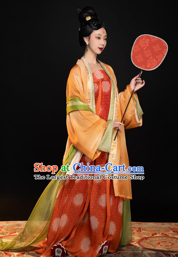 Chinese Ancient Palace Beauty Clothing Traditional Hanfu Ru Dresses Tang Dynasty Royal Princess Garment Costumes