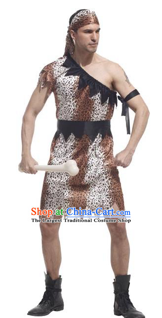 Halloween Fancy Ball Clothing Top Cosplay Amazonian Costume Wild Man Fashion