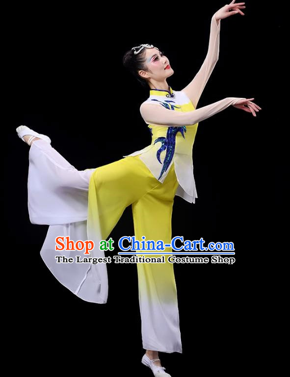 Classical Dance Costumes Yellow River Water Passes In Front Of My House Dance Costumes Fan Dance Costumes Square Dance Competition Yangko Costumes