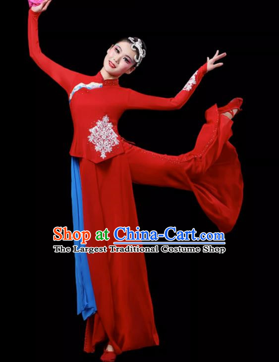 Jiuer Dance Costumes Fan Dance Costumes Yangko Costumes Red Sorghum Square Dance Costumes Art Test Classical Dance Costumes