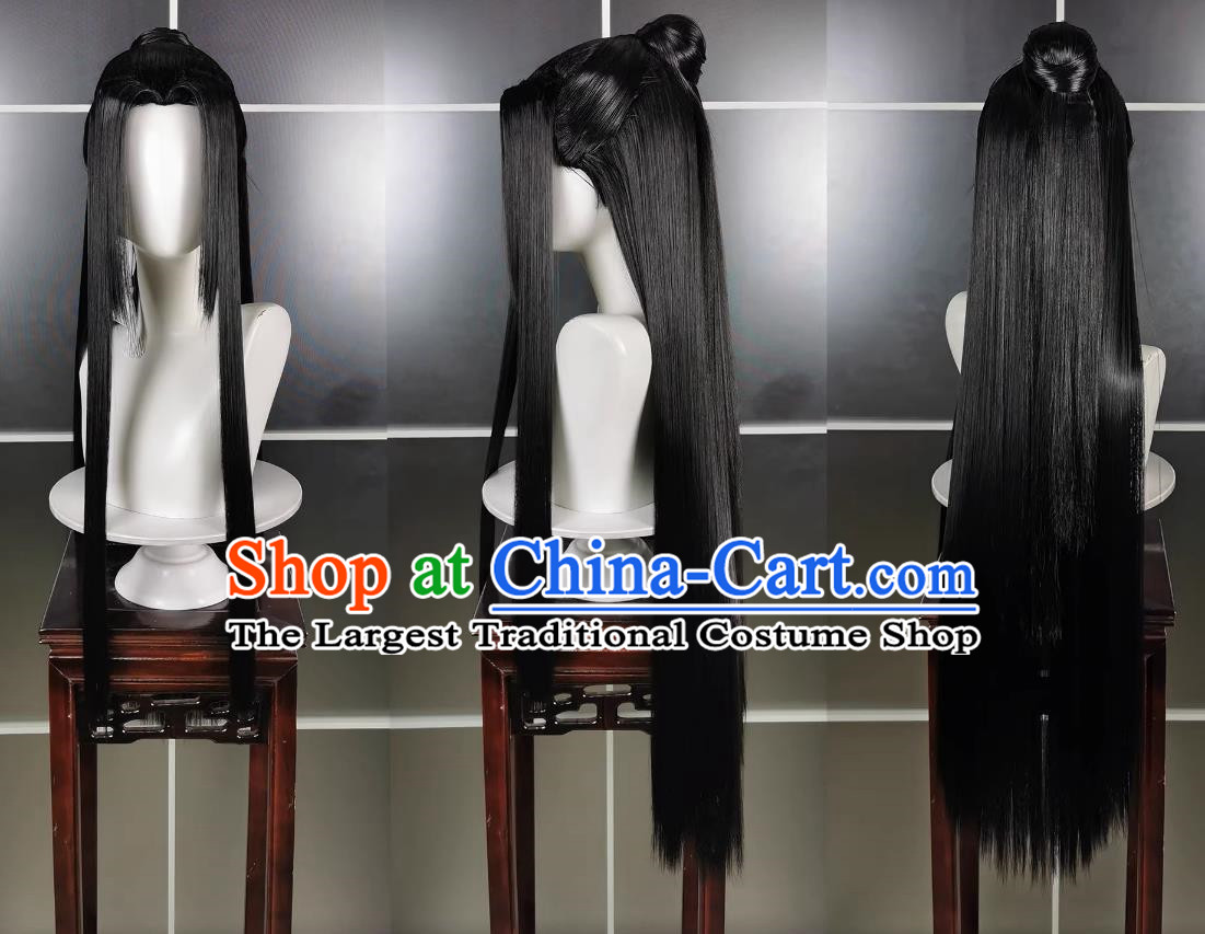 Chunyang Adult Choosing Dao Long Wig Headgear Jianwang 3 Jiansan Cosplay Headpiece