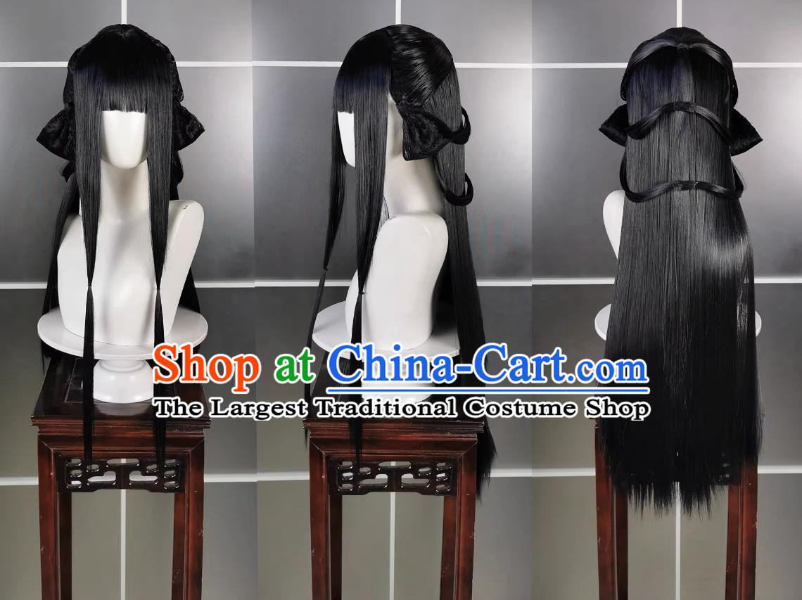 Chunyang Loli Po Junmei Luo Wig and Headdress Jianwang 3 Jiansan Cosplay Headpiece