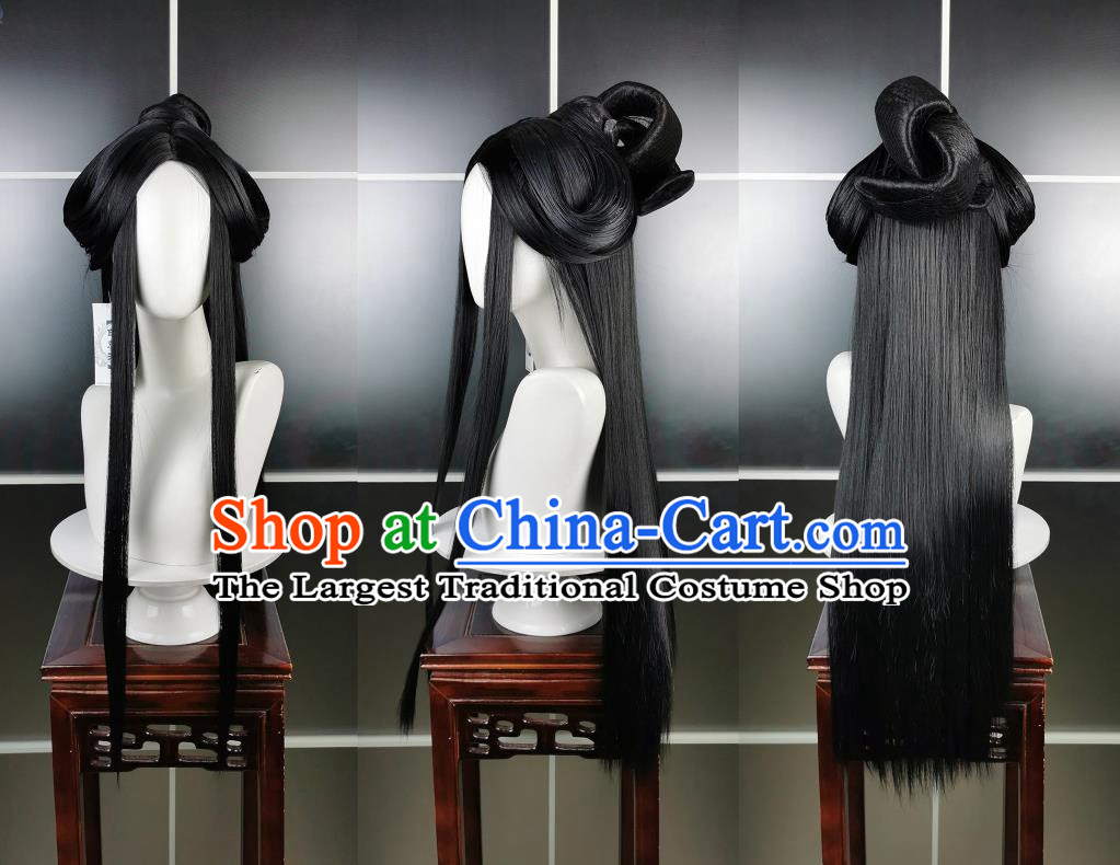 Hanfu Wig and Headdress For Women Full Costume Wig Full Head Hair