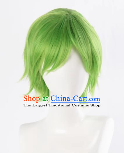 The Law Of Planting Grass Planting Wood Planting Helps All Purpose Mixed Grass Green Reversed Short Hair Cosplay Wig