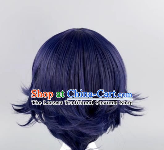 New Danganronpa V3 Ouma Kokichi Black And Purple Gradient Color Style Reversed Cos Wig