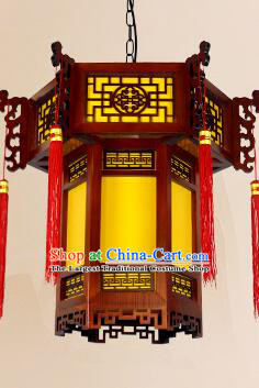 Handmade Wood Lamp China Classical Palace Lantern New Year Lantern