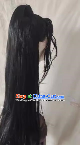 Wig Costume Female Chi Ming Dao Niang Hair Customized Long Hair Half Tied Without Tip Front Hand Hook Lace Headgear Props
