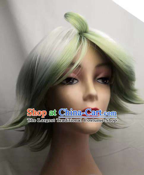 Plushuka COS Comes From The Abyss Two Color Highlight Turned Up Short Cosplay Wig