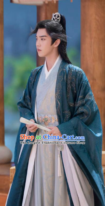 China Ancient Prince Costumes Traditional Male Hanfu Romance Drama The Journey of Chong Zi Childe Zhuo Hao Garments