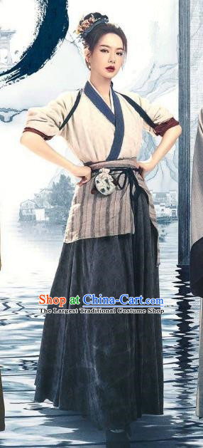 Drama Under The Microscope Feng Biyu Costumes Ancient Chinese Ming Dynasty Woman Shopkeeper Clothing