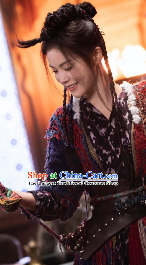 TV Series Love Between Fairy and Devil Jie Li Garment Costumes Chinese Ancient Village Woman Clothing Female Civilian Dress