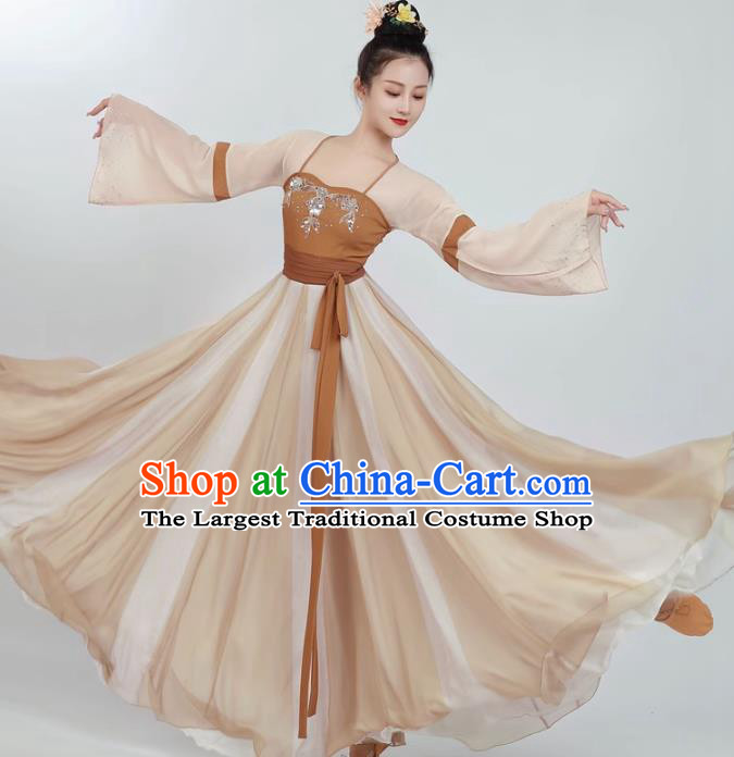 China Classical Dance Costume Zui Hua Yin Fashion Hanfu Dance Dress Woman Solo Dance Clothing