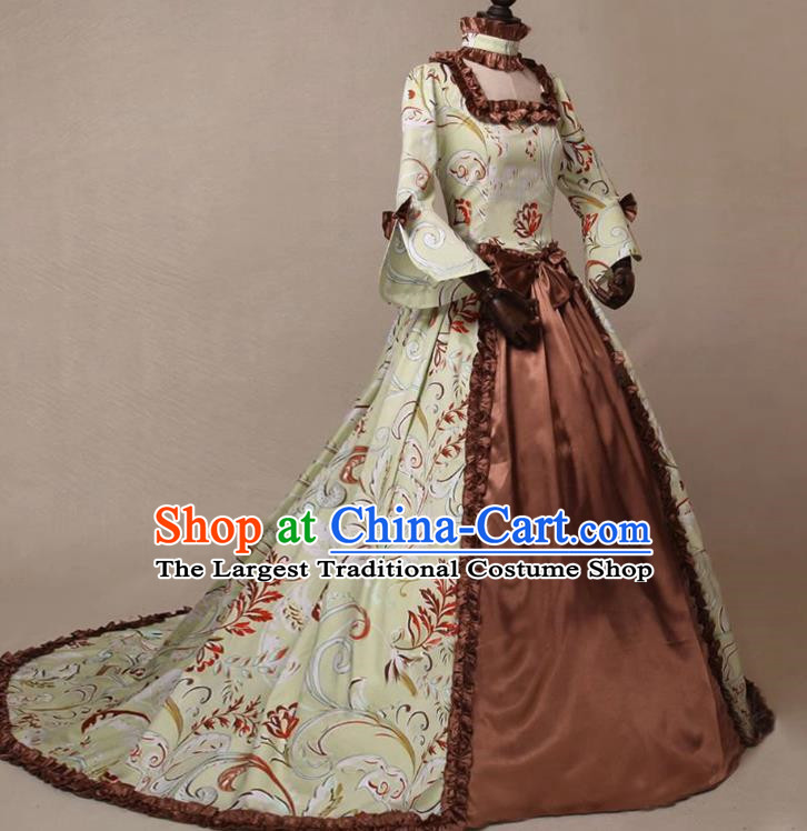European Medieval Retro Noblewoman Formal Dress A Gown For Women Suitable For Stage Plays