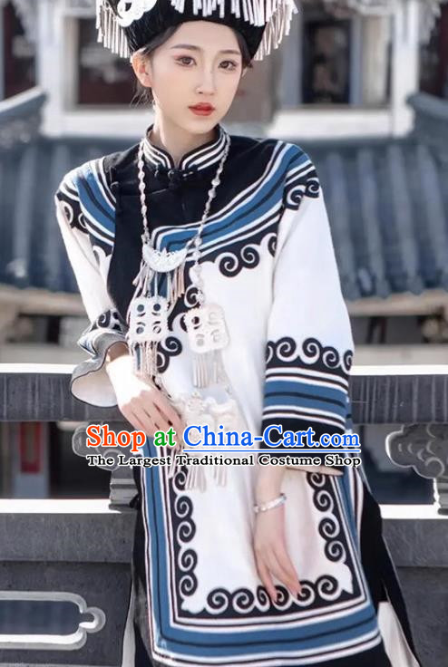 Yi Traditional Handmade Ancasano Costume Super Fairy Chinese Style Travel Photography Ethnic Style Photography Art Photography Clothing