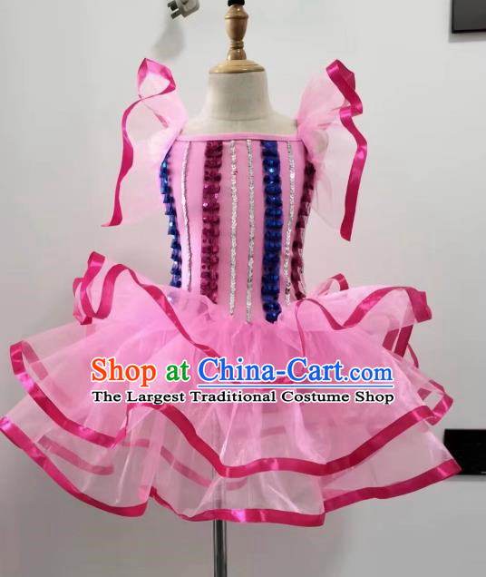 Children Girl Princess Dress Sequin Tutu Skirt Gauze Dance Costume