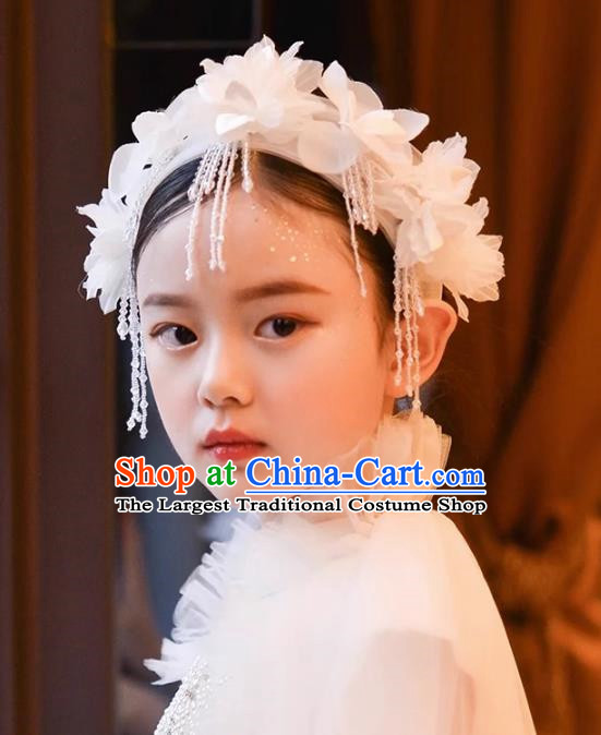 Flower Children Handmade Lace Dress Flower Girl Wedding Dress Hair Accessories Headwear