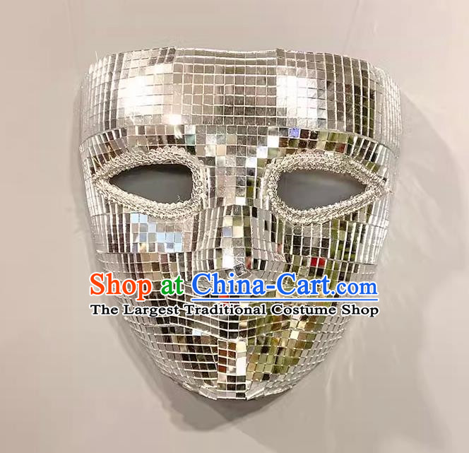 Venice Exaggerated Full Face Shiny Handmade Punk Mask Masked Singing Performance Modeling Stage Wan Christmas