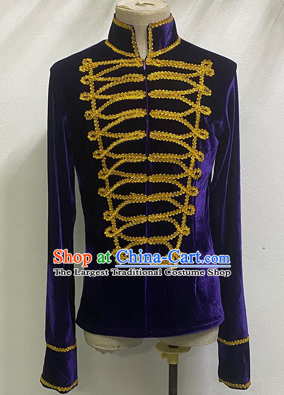 Large Scale Stage Costumes Ballet Men Tops Dance Costumes Prince Repertoire Performance Costumes Adult Practice Clothes