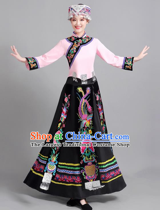 56 Ethnic Minority Costumes Female Miao Yao Yao Yi Yi Embroidery Adult Tujia Costume Performance Dance Performance