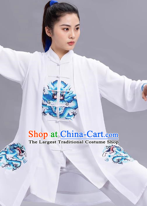 Tai Chi Suit Exquisite Embroidery Dragon Performance Competition Practice Qigong Men And Women The Same Style