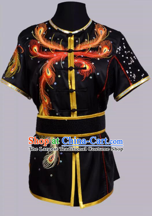Martial Arts Uniform Performance Competitive Embroidery Sequin Anchovy Competition Team Uniform