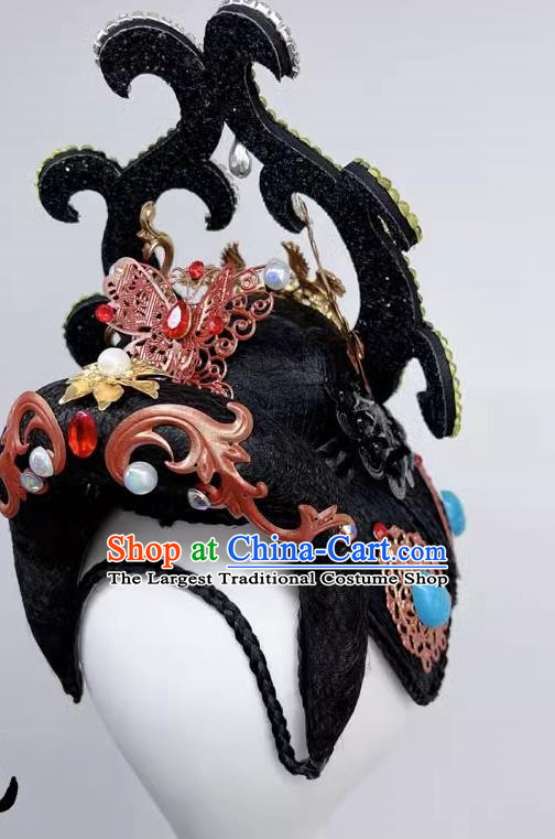 Classical Dunhuang Dance Head Plays A Performance Wig Hair Accessories Dream Back To Kucha Flying A Whole Set Of Hair Temples Ethnic Style