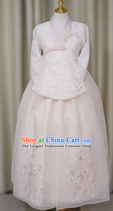 Korean Women Hanbok Palace Embroidery Style Bride And Bridesmaid Wedding Performance Photography Clothing