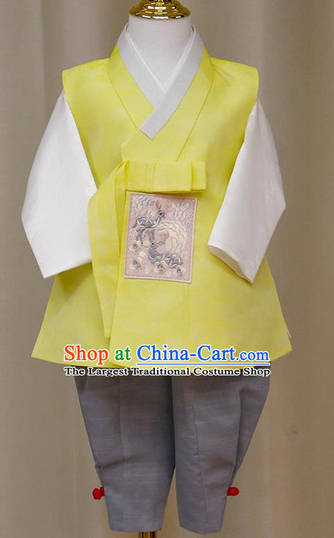 Korean Boy Hanbok 100 Day Birthday Party Performance Photography Clothing