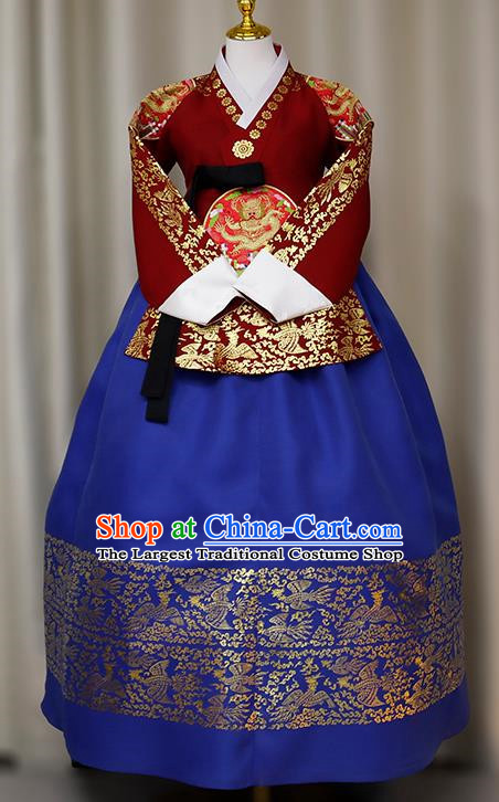 Korean Ladies Hanbok Princess Style Wedding Costumes