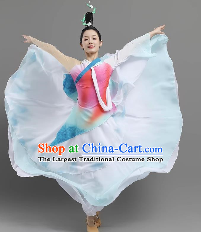 China Classical Dance Landscape Dance Costume Art Examination Adult Performance Clothing Elegant Skirt Female Performance Clothing