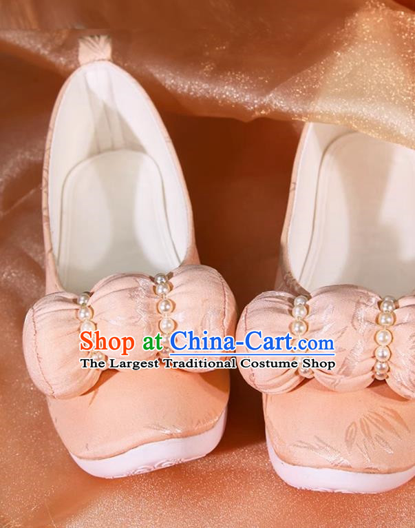 Pink Small Pillow Cloud Head Shoes Climbing Cloud Shoes Hanfu Shoes Cloud Head Girl