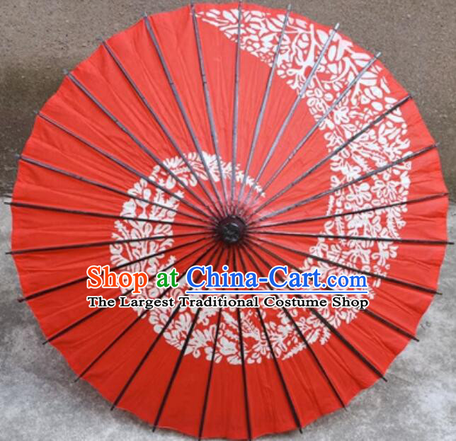 Cartoon Cosplay Red Umbrella Handmade Cotton Paper Umbrella Japanese Dance Umbrella