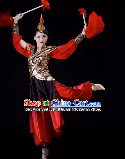 Drumming Performance Costumes Female Gongs And Drums Team Opening Dance Performance Costumes Atmospheric Majestic Gongs And Drums Water Drums Chinese Style